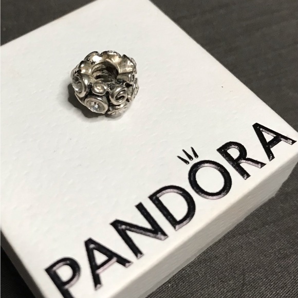 Authentic Pandora Charm with Clear CZ - Picture 3 of 4